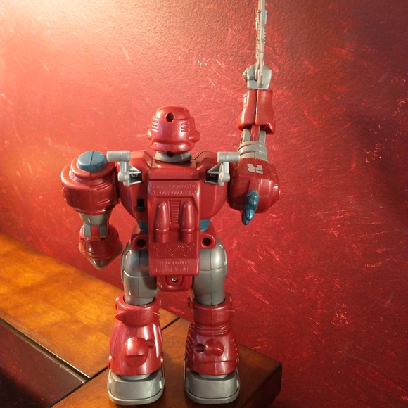 Cybotronix MARS Red Revo Walking Robot 7" Multi-Articulated Arms Light-Up Eyes - Picture 4 of 6